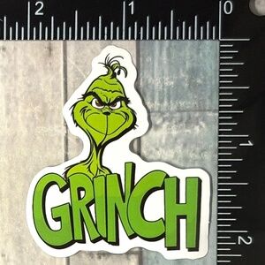 🌀10/$10🌀 Mean One Grinch Christmas Reusable Waterproof Vinyl Sticker